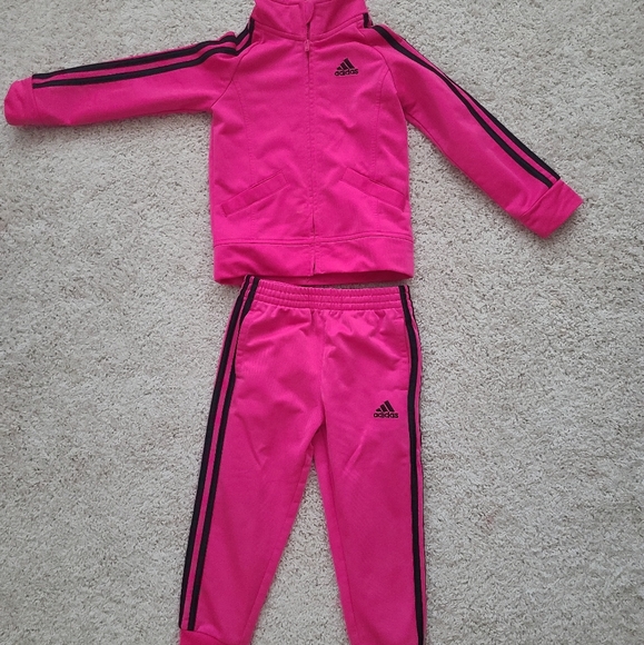 adidas Originals - Light Pink Trefoil Logo Tracksuit - Babyshop.com